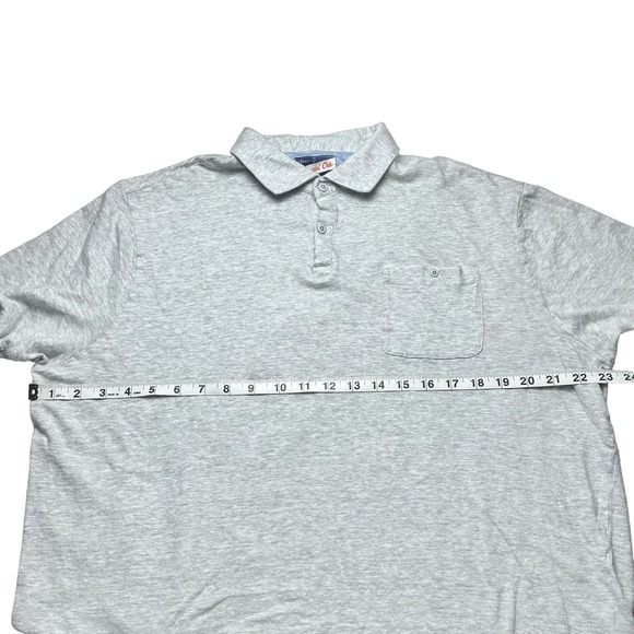 Johnnie-O | Men | Hangin' Out Castaway Gray Cotton Linen Blend Polo Shirt | XL - Picture 5 of 12